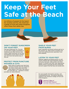 Keep Your Feet Safe at the Beach Infographic